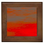 Crimson Skys Framed Tile