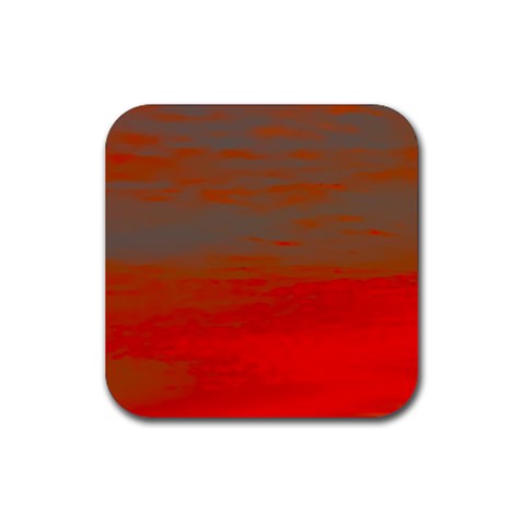 Crimson Skys Rubber Coaster (Square) from ArtsNow.com Front