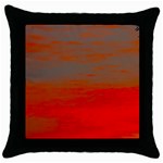 Crimson Skys Throw Pillow Case (Black)