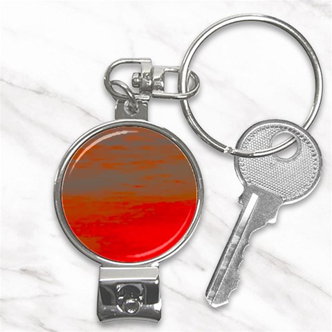 Crimson Skys Nail Clippers Key Chain from ArtsNow.com Front