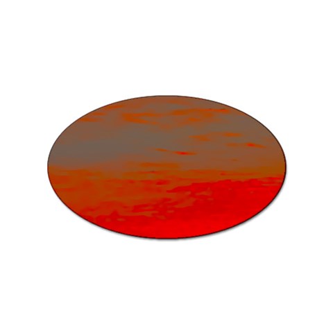 Crimson Skys Sticker Oval (10 pack) from ArtsNow.com Front