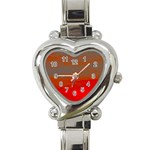 Crimson Skys Heart Italian Charm Watch