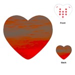 Crimson Skys Playing Cards Single Design (Heart)