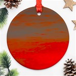 Crimson Skys Round Ornament (Two Sides)