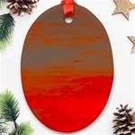 Crimson Skys Oval Ornament (Two Sides)