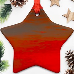 Crimson Skys Star Ornament (Two Sides) from ArtsNow.com Front