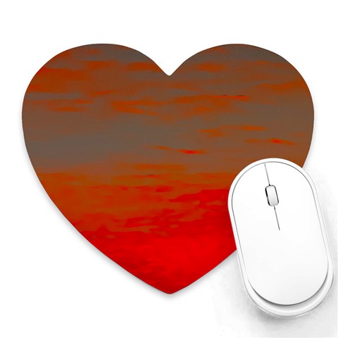 Crimson Skys Heart Mousepad from ArtsNow.com Front