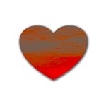 Crimson Skys Rubber Heart Coaster (4 pack)