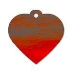 Crimson Skys Dog Tag Heart (One Side)