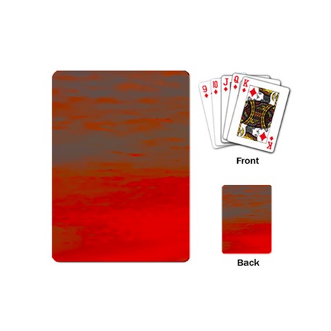 Crimson Skys Playing Cards Single Design (Mini) from ArtsNow.com Back