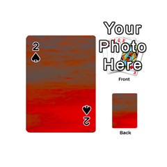 Crimson Skys Playing Cards 54 Designs (Mini) from ArtsNow.com Front - Spade2