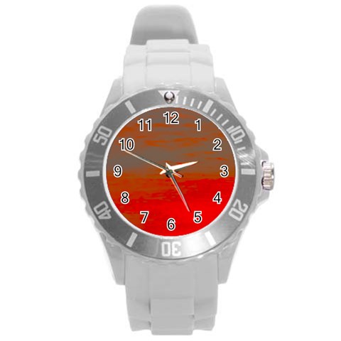 Crimson Skys Round Plastic Sport Watch (L) from ArtsNow.com Front