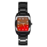 Crimson Skys Stainless Steel Barrel Watch