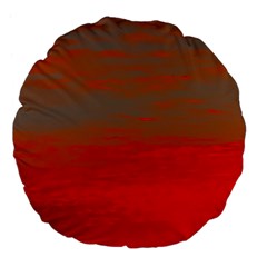 Crimson Skys Large 18  Premium Flano Round Cushions from ArtsNow.com Front