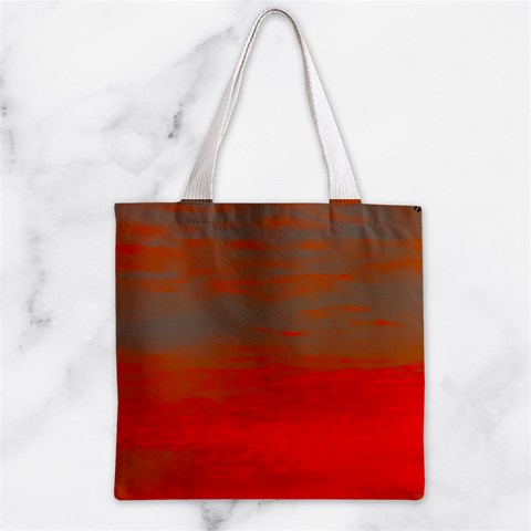 Crimson Skys Zipper Grocery Tote Bag from ArtsNow.com Front