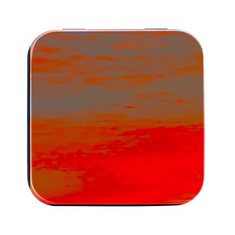 Crimson Skys Square Metal Box (Black) from ArtsNow.com Front