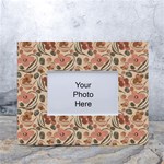 Retro & Chic Floral Pattern White Tabletop Photo Frame 4 x6 