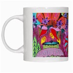 Cabbage Flower Abstract White Mug