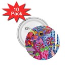 Cabbage Flower Abstract 1.75  Buttons (10 pack)