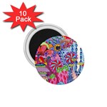 Cabbage Flower Abstract 1.75  Magnets (10 pack) 