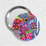 Cabbage Flower Abstract 2.25  Handbag Mirrors