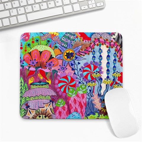 Cabbage Flower Abstract Large Mousepad from ArtsNow.com Front