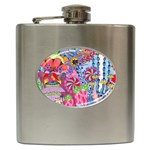 Cabbage Flower Abstract Hip Flask (6 oz)