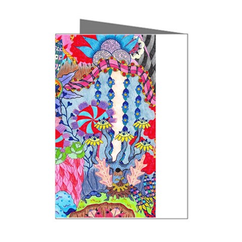 Cabbage Flower Abstract Mini Greeting Cards (Pkg of 8) from ArtsNow.com Left