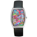 Cabbage Flower Abstract Barrel Style Metal Watch