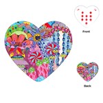 Cabbage Flower Abstract Playing Cards Single Design (Heart)