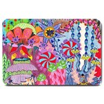 Cabbage Flower Abstract Large Doormat