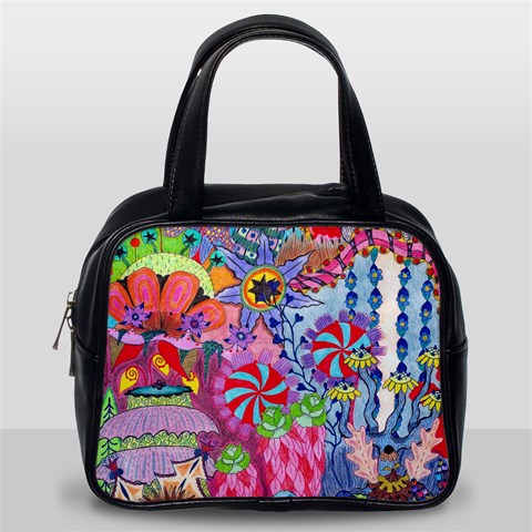 Cabbage Flower Abstract Classic Handbag (One Side) from ArtsNow.com Front