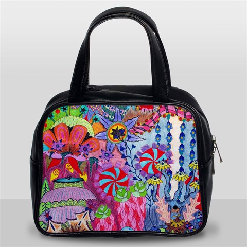 Cabbage Flower Abstract Classic Handbag (Two Sides) from ArtsNow.com Front