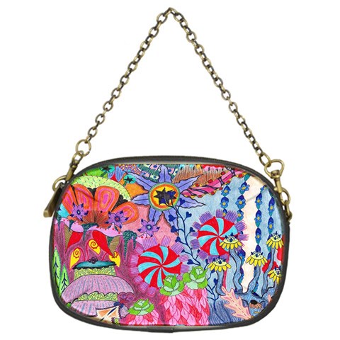 Cabbage Flower Abstract Chain Purse (One Side) from ArtsNow.com Front