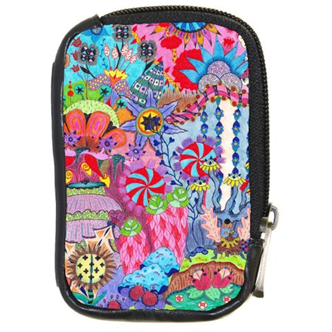 Cabbage Flower Abstract Compact Camera Leather Case from ArtsNow.com Front