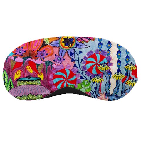 Cabbage Flower Abstract Sleep Mask from ArtsNow.com Front