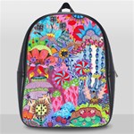 Cabbage Flower Abstract School Bag (Large)