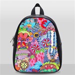 Cabbage Flower Abstract School Bag (Small)