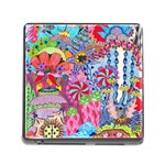 Cabbage Flower Abstract Memory Card Reader (Square 5 Slot)