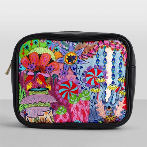 Cabbage Flower Abstract Mini Toiletries Bag (One Side) from ArtsNow.com Front