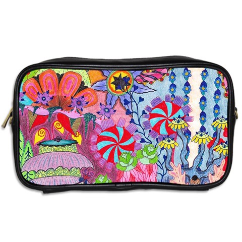 Cabbage Flower Abstract Toiletries Bag (Two Sides) from ArtsNow.com Back