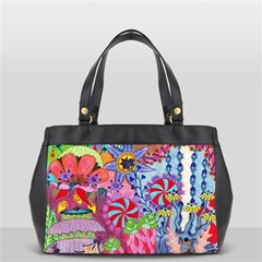 Cabbage Flower Abstract Oversize Office Handbag (2 Sides) from ArtsNow.com Front