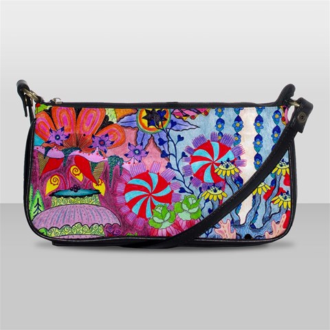 Cabbage Flower Abstract Shoulder Clutch Bag from ArtsNow.com Front