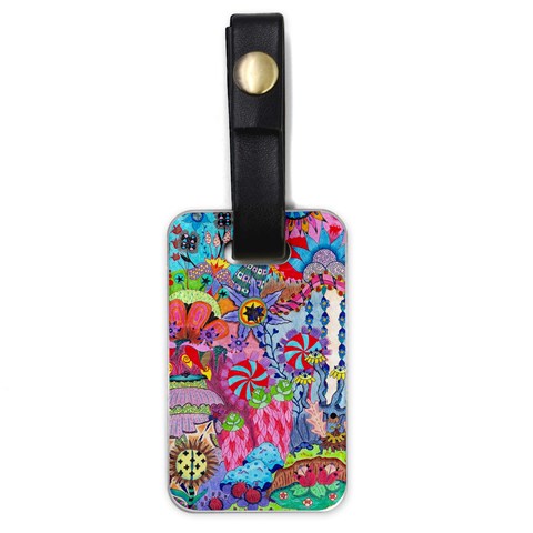 Cabbage Flower Abstract Luggage Tag (one side) from ArtsNow.com Front