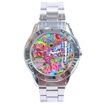 Cabbage Flower Abstract Stainless Steel Analogue Watch