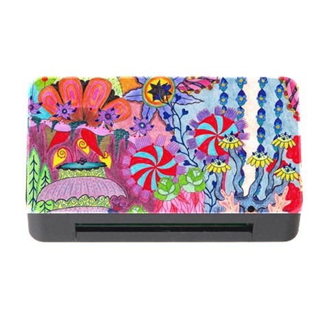 Cabbage Flower Abstract Memory Card Reader with CF from ArtsNow.com Front