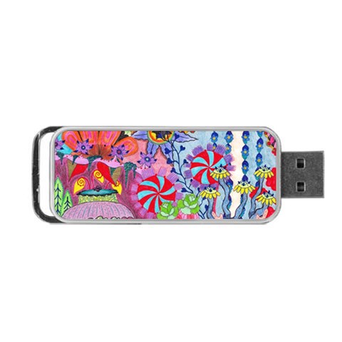 Cabbage Flower Abstract Portable USB Flash (One Side) from ArtsNow.com Front