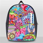 Cabbage Flower Abstract School Bag (XL)