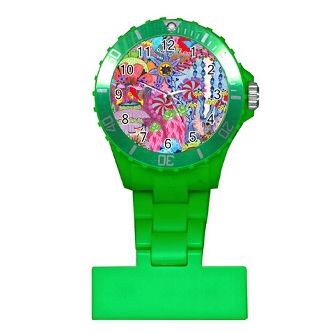 Cabbage Flower Abstract Plastic Nurses Watch from ArtsNow.com Front