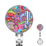 Cabbage Flower Abstract Stainless Steel Nurses Watch